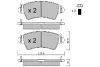 BPPE-1019 AISIN Комплект тормозных колодок, дисковый тормоз