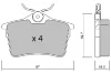 BPPE-2009 AISIN Комплект тормозных колодок, дисковый тормоз