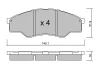 BPTO-1031 AISIN Комплект тормозных колодок, дисковый тормоз