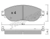 1019.0 TRUSTING Комплект тормозных колодок, дисковый тормоз