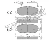 1094.1 TRUSTING Комплект тормозных колодок, дисковый тормоз