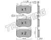 1099.0 TRUSTING Комплект тормозных колодок, дисковый тормоз