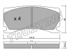 1106.0 TRUSTING Комплект тормозных колодок, дисковый тормоз