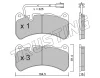 1201.0 TRUSTING Комплект тормозных колодок, дисковый тормоз