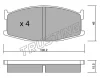 484.0 TRUSTING Комплект тормозных колодок, дисковый тормоз