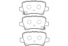 BP-2051 KAVO PARTS Комплект тормозных колодок, дисковый тормоз