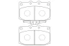 BP-4530 KAVO PARTS Комплект тормозных колодок, дисковый тормоз