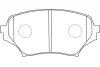 BP-4563 KAVO PARTS Комплект тормозных колодок, дисковый тормоз