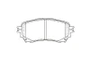 BP-4581 KAVO PARTS Комплект тормозных колодок, дисковый тормоз