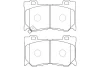 BP-6606 KAVO PARTS Комплект тормозных колодок, дисковый тормоз