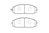 BP-6619 KAVO PARTS Комплект тормозных колодок, дисковый тормоз