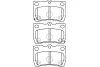 BP-9099 KAVO PARTS Комплект тормозных колодок, дисковый тормоз