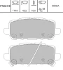 Превью - KBP-2065 KAVO PARTS Комплект тормозных колодок, дисковый тормоз (фото 2)