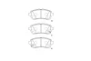 Превью - KBP-8534 KAVO PARTS Комплект тормозных колодок, дисковый тормоз (фото 5)