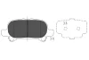 KBP-9119 KAVO PARTS Комплект тормозных колодок, дисковый тормоз