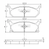 J3608004 NIPPARTS Комплект тормозных колодок, дисковый тормоз