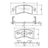 N3606021 NIPPARTS Комплект тормозных колодок, дисковый тормоз