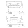 N3613023 NIPPARTS Комплект тормозных колодок, дисковый тормоз