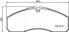 Превью - 50-00-0233 ASHIKA Комплект тормозных колодок, дисковый тормоз (фото 2)
