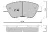 Превью - 50-00-0248 ASHIKA Комплект тормозных колодок, дисковый тормоз (фото 2)