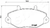 Превью - 50-00-0322 ASHIKA Комплект тормозных колодок, дисковый тормоз (фото 2)
