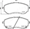50-00-0548 ASHIKA Комплект тормозных колодок, дисковый тормоз