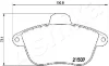 Превью - 50-00-0653 ASHIKA Комплект тормозных колодок, дисковый тормоз (фото 2)
