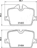 51-00-0123 ASHIKA Комплект тормозных колодок, дисковый тормоз
