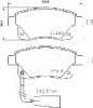 Превью - 51-00-0308 ASHIKA Комплект тормозных колодок, дисковый тормоз (фото 2)