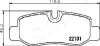 Превью - 51-00-0528 ASHIKA Комплект тормозных колодок, дисковый тормоз (фото 2)