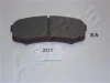 51-02-201 ASHIKA Комплект тормозных колодок, дисковый тормоз