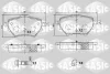 6210076 SASIC Комплект тормозных колодок, дисковый тормоз
