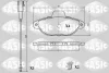 6216011 SASIC Комплект тормозных колодок, дисковый тормоз