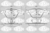 6216104 SASIC Комплект тормозных колодок, дисковый тормоз