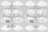 6216208 SASIC Комплект тормозных колодок, дисковый тормоз