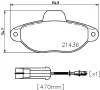 PCP1018 DON Комплект тормозных колодок, дисковый тормоз