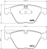 PCP1029 DON Комплект тормозных колодок, дисковый тормоз