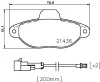 PCP1074 DON Комплект тормозных колодок, дисковый тормоз