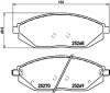 PCP1143 DON Комплект тормозных колодок, дисковый тормоз