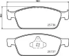 PCP1222 DON Комплект тормозных колодок, дисковый тормоз