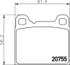 PCP1305 DON Комплект тормозных колодок, дисковый тормоз