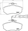 PCP1322 DON Комплект тормозных колодок, дисковый тормоз
