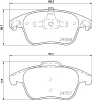 PCP1495 DON Комплект тормозных колодок, дисковый тормоз