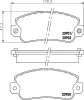 PCP1535 DON Комплект тормозных колодок, дисковый тормоз