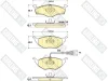 6114745 GIRLING Комплект тормозных колодок, дисковый тормоз