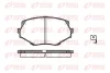 0478 02 KAWE Комплект тормозных колодок, дисковый тормоз