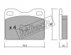 017.0 FRI.TECH. Комплект тормозных колодок, дисковый тормоз