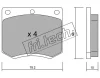 025.0 FRI.TECH. Комплект тормозных колодок, дисковый тормоз