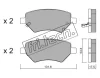 1077.0 FRI.TECH. Комплект тормозных колодок, дисковый тормоз