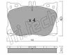 1134.0 FRI.TECH. Комплект тормозных колодок, дисковый тормоз